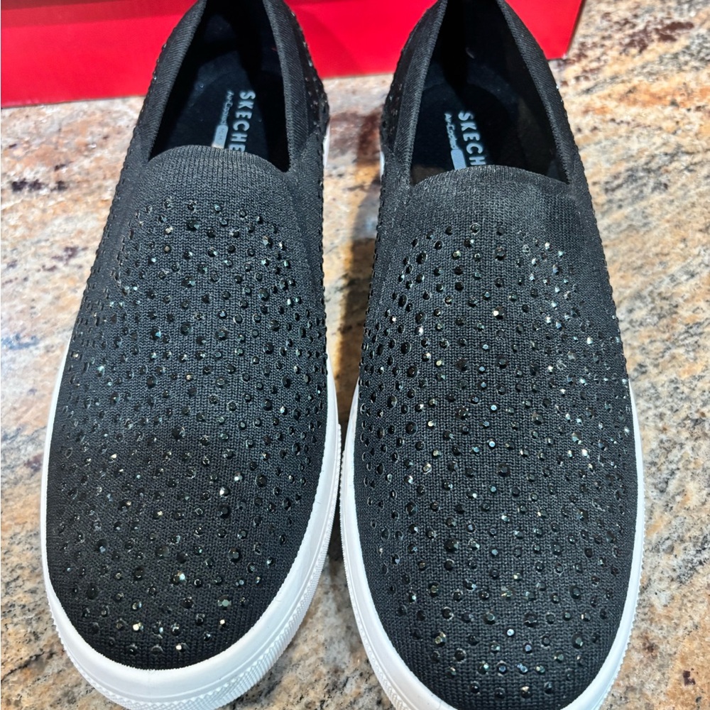 SKECHER Women's Street Poppy - Studded Affair Slip-On Sneakers from Finish Line - Picture 9 of 14